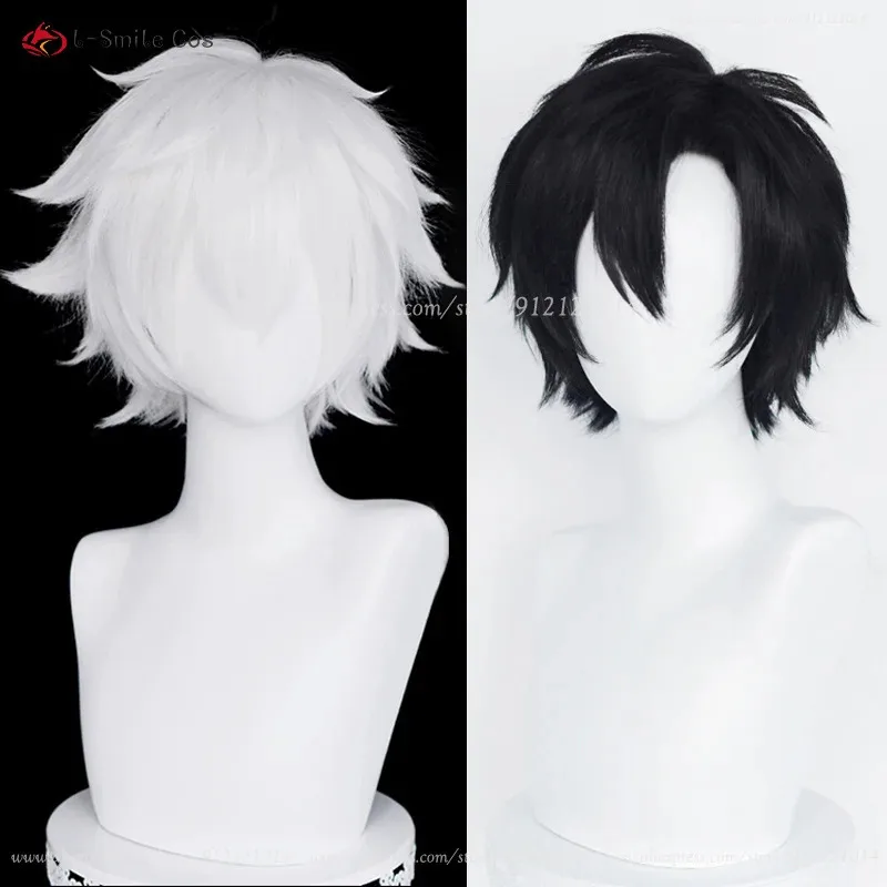 

Charles Lucas wig - black, color: Xiaoshi He, hair color: Lu Guang, anime, Halloween party cosplay, wig, heat-resistant syntheti