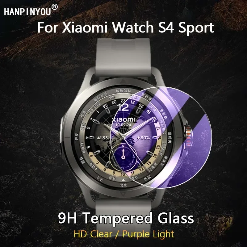 

Для Xiaomi Watch S4/Sport SmartWatch Ultra Slim Clear/Anti Purple Light 2.5D 9H Защитная пленка из закаленного стекла для экрана