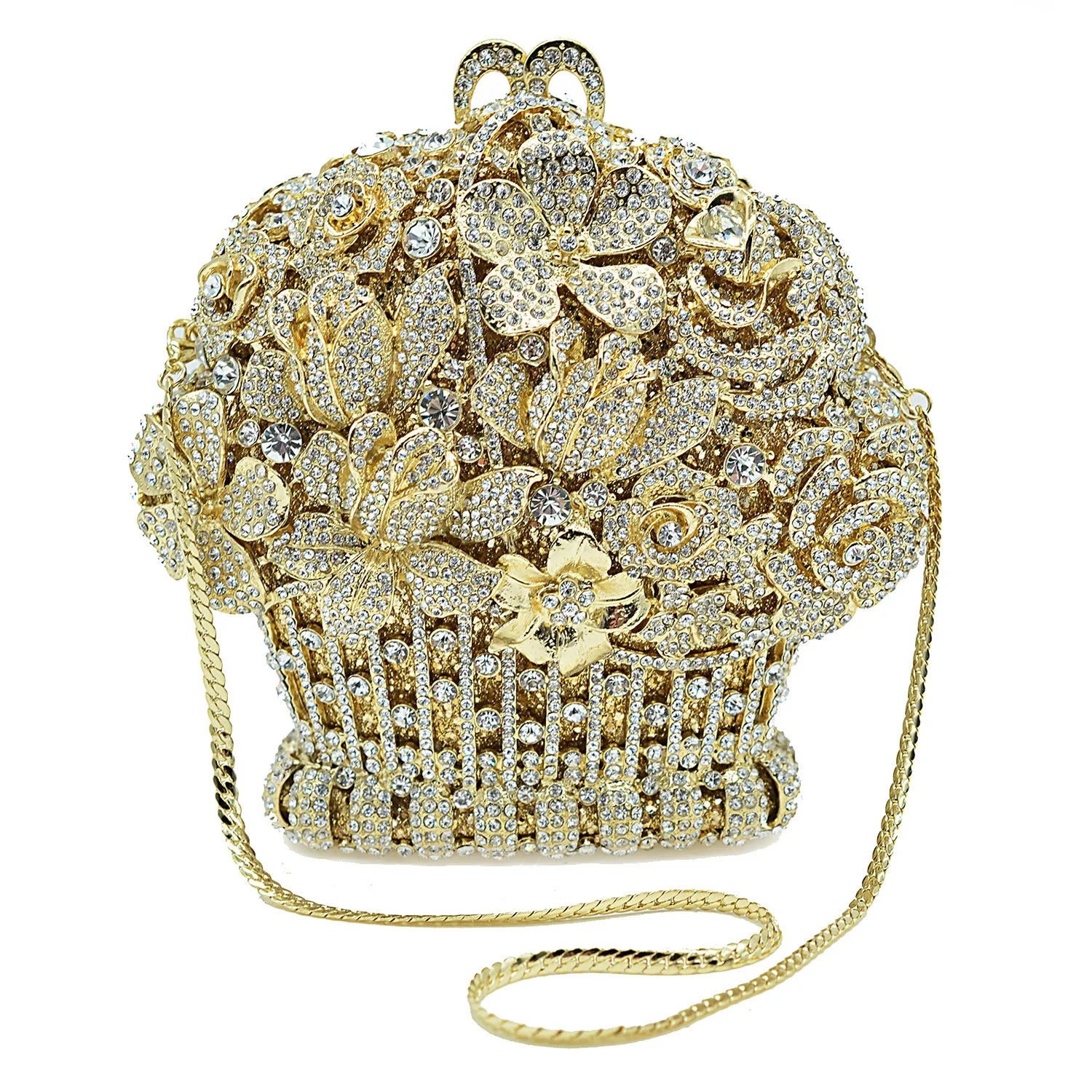 Corbeil Women Evening Bags Rhinestone Dinner Clutch Purse Crystal Luxury Designer Handbags for Female Elegant Vintage Party Bags