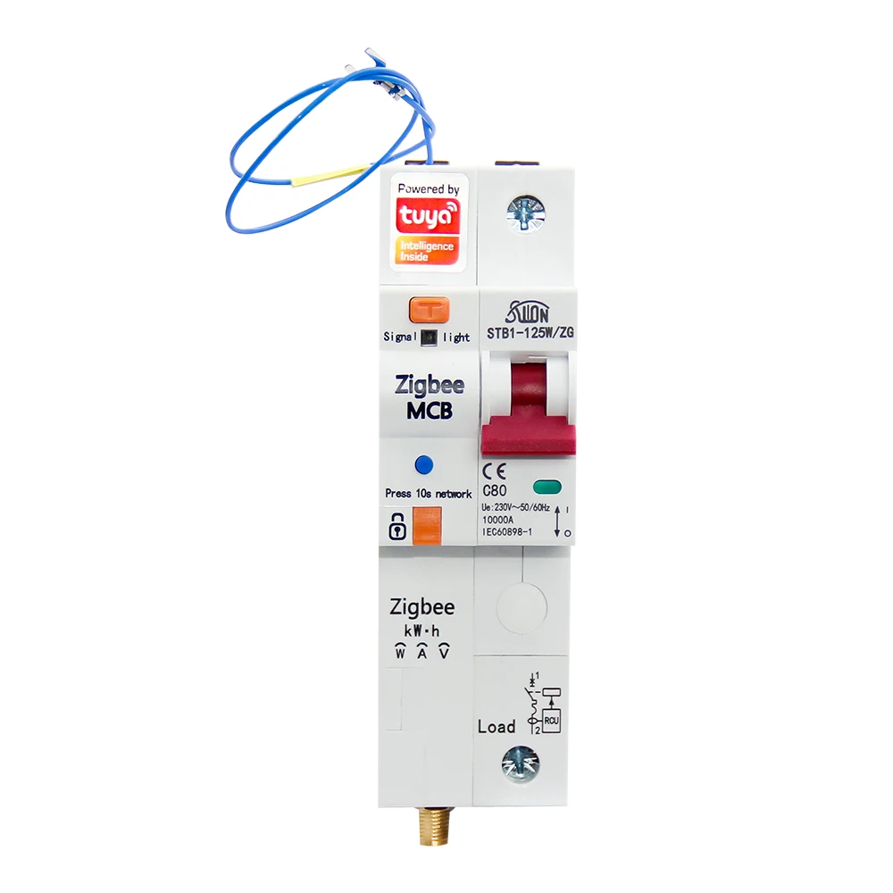

Tuya Zigbee Smart Circuit Breaker 1P 80A Din Rail SwitchTimer Module Smart Life App Voice Control Support Alexa Google Home a