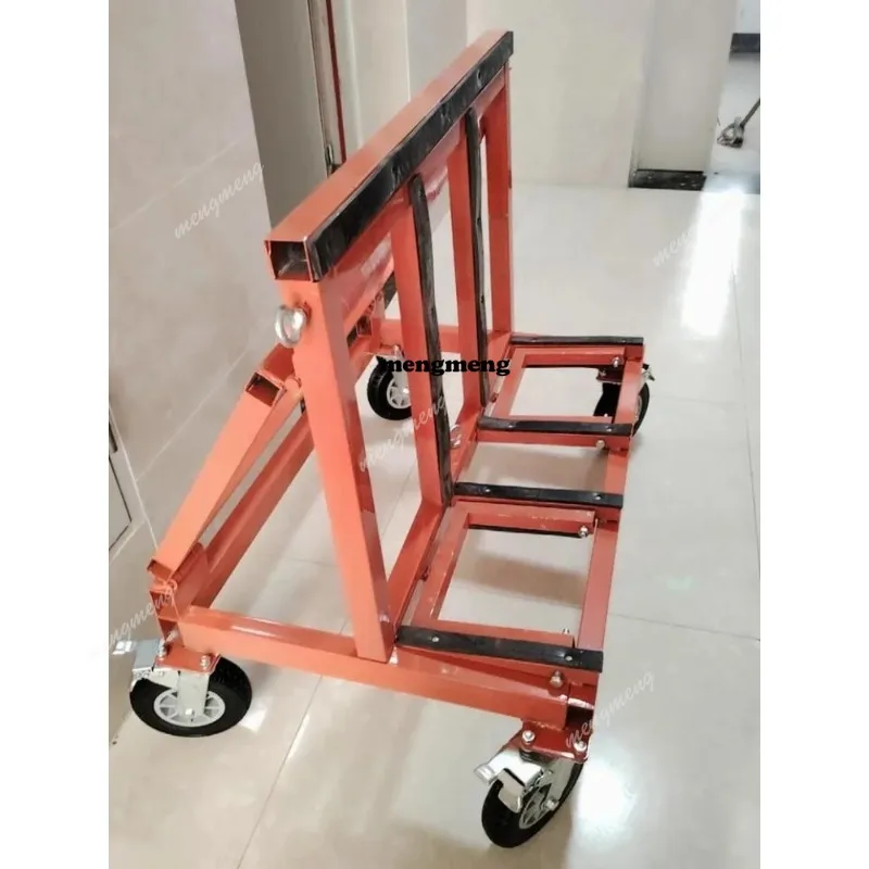 Glass door and window cart universal flatbed universal four-wheel folding construction site transport portable silent cart