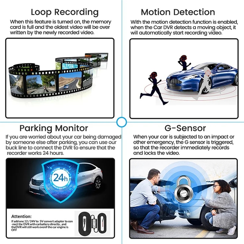 A13F-Dashcam مرآة بيضاء Dvr 4.3 بوصة داش كاميرا FHD 1080P مسجل تلقائي دعم كاميرا الرؤية الخلفية مسجل فيديو