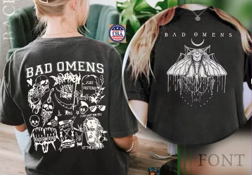 Bad Omens 2023 Tour T-Shirt Concrete Forever Band Reaper Jungle Tee Fans UsGift