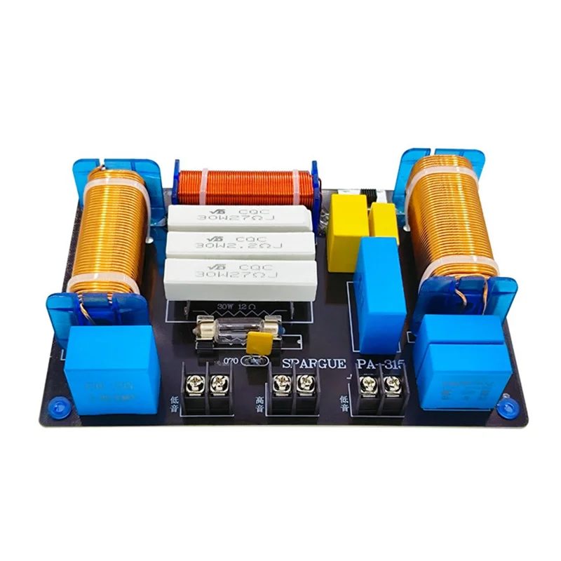 3 Way 700W Speaker Audio Crossover Divider 1 High 2 Low Frequency Audio Crossover Divider Audio Divider Filter For Home Theater