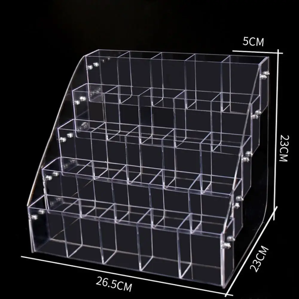 化粧筆ホルダー,透明,大容量,はしご型,多機能収納棚,2, 3,4,5層,マーカーペン