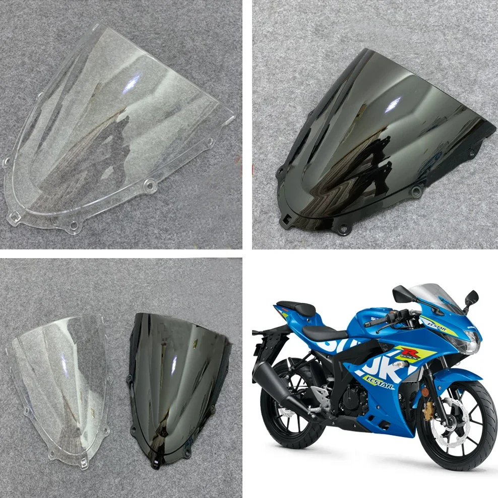 

GSXR 125 Windscreen Windshield For Suzuki GSXR125 GSXR150 GSX-R 150 18 2019 2020 2021 2022 GSX-R150 Wind Deflector Double Bubble