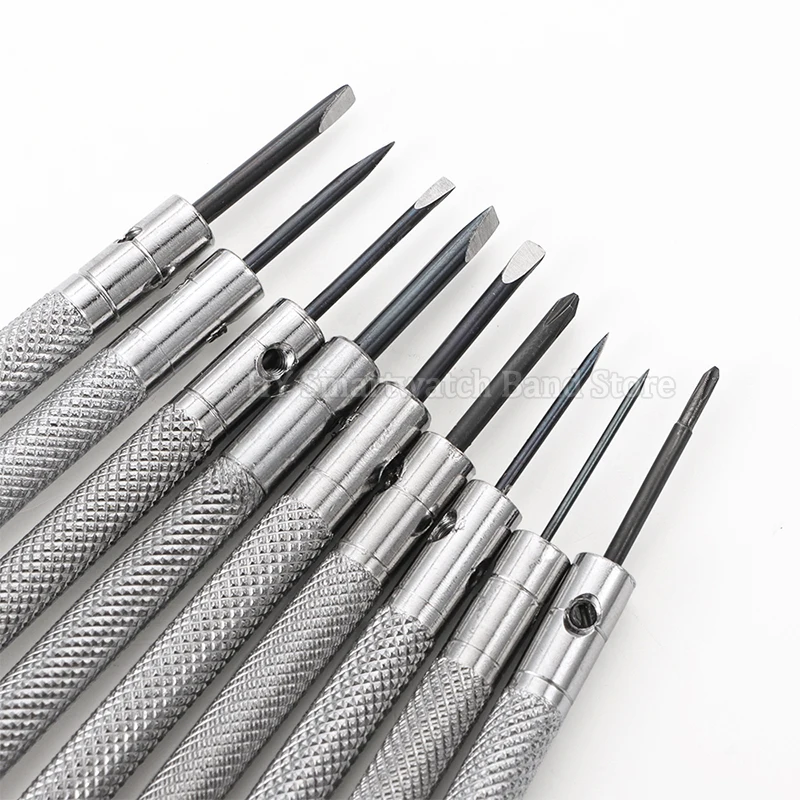 9Pcs 0.8mm-2.0mm Screwdriver Set Tool for Watchmaker Removal Watch Repair Kit Replacement Watchmaker Watch Repair Tool Accessory