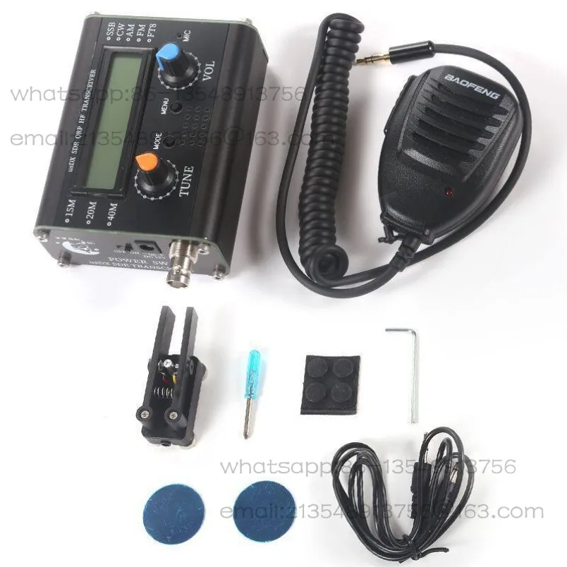 Open source uSDX tri-band SDR QRP shortwave transceiver 5W amateur radio station with SSB/CW/FT8 support