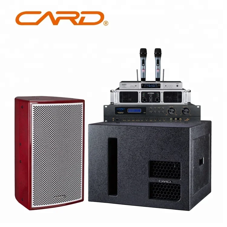 KTV Sound System 8 Ohm 400W Audio Speakers Professional 15 Inch Active Subwoofer Speakers