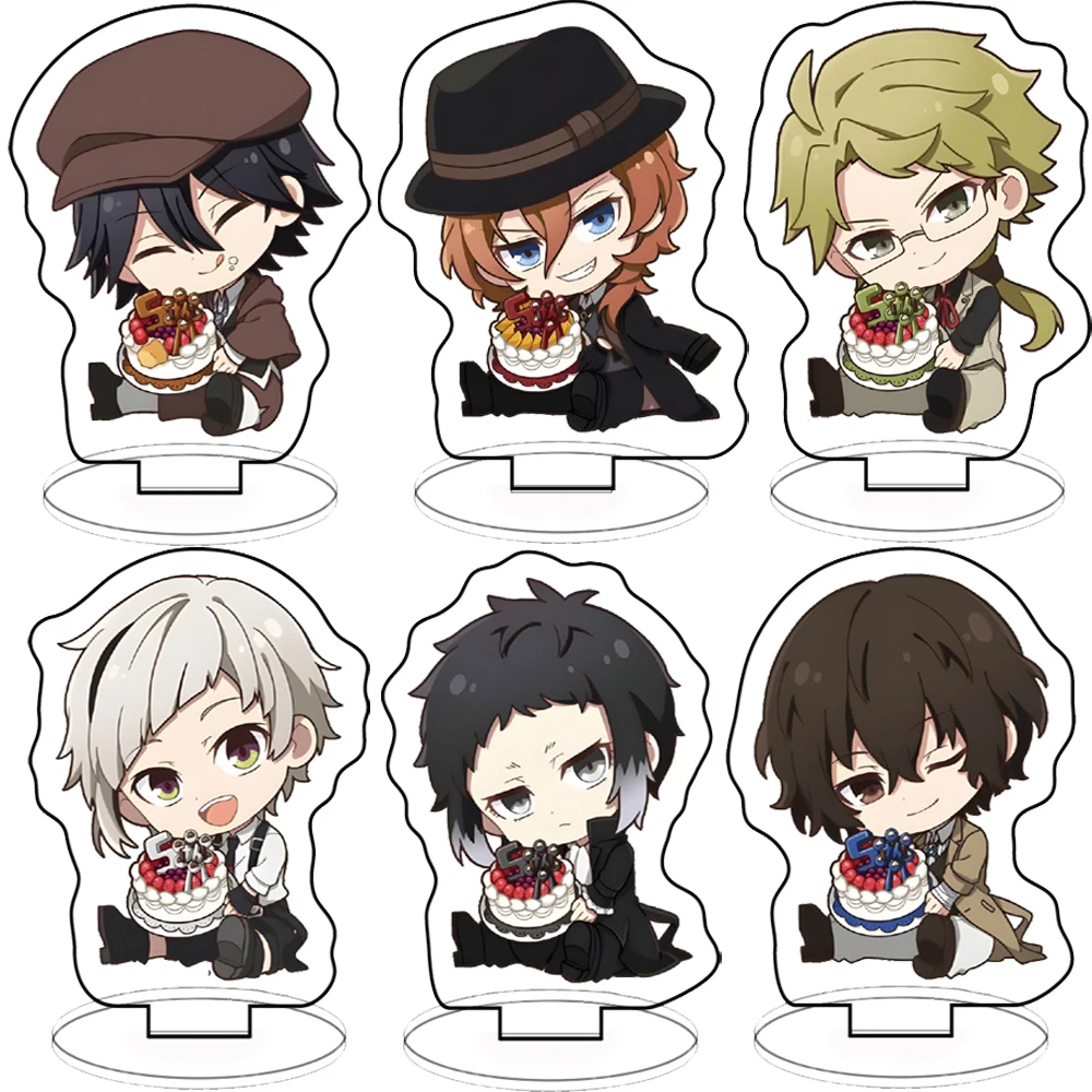 Bungou Stray Dogs Atsushi Nakajima Dazai Chuya Ryunosuke Acrylic Stand Figure Desktop Decoration Collection Model Toy Gifts