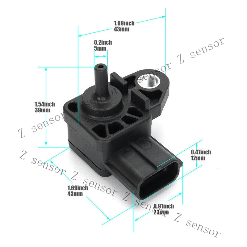 Z+ Air Intake Pressure MAP Sensor E1T10372 For Mazda Protege KL47 Millenia Boost
