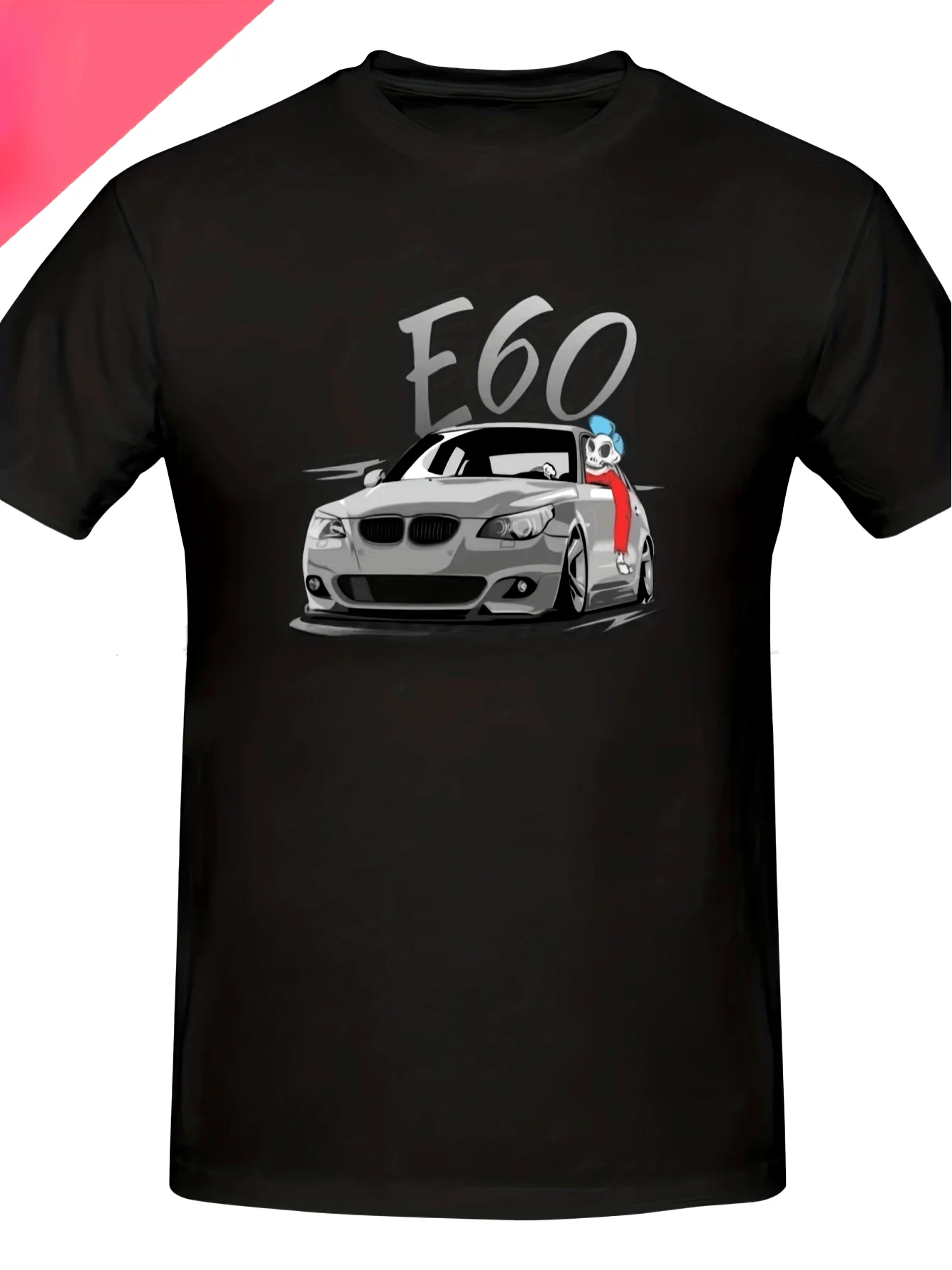 

Men's & Unisex E60 Logo Car Graphic T-Shirt - Iconic German Auto Badge Print, Short Sleeve Crew Neck Casual Summer Tee