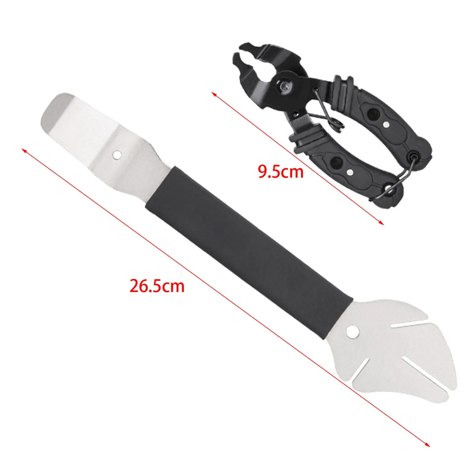 Bike Chain Tool with Hook and Cutter Plier Disc Brake Piston Press Wrench 3 Slots Rotor Aligner for MTB Road Bicycle Maintenance