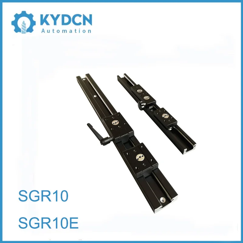 High Precision Black SGR10 SGR10E Built-in Dual Axis Linear Guide Rail SGB Roller Slide Block CNC Machine Parts