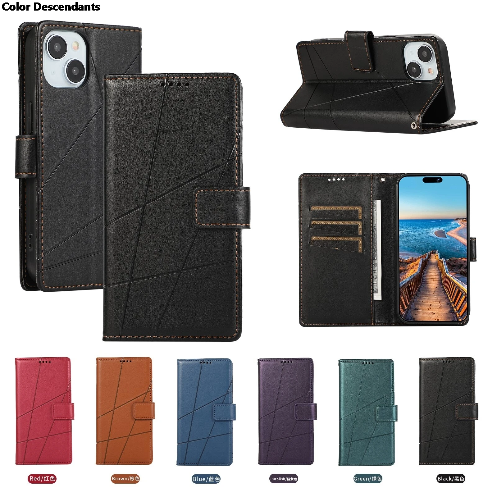 Magnetic Leather Wallet Case on For Sharp Aquos R8 Pro R7 P7 R6 Wish 3 Sense 8 7 Plus Sumaho 6 Flip Cover Stand Book Phone Bags