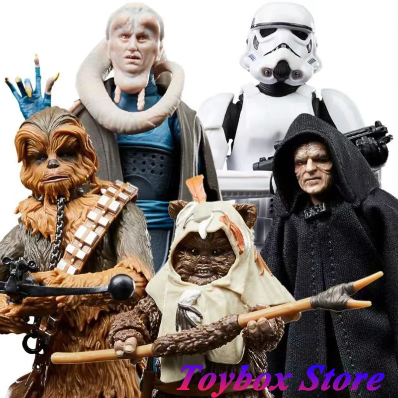 ensemble-complet-de-figurines-d'action-star-van-stock-limite-fortuna-ewok-empereur-chewbacca-stormtrooper-beurre-40e-ouvrier-echelle-1-12-6-po