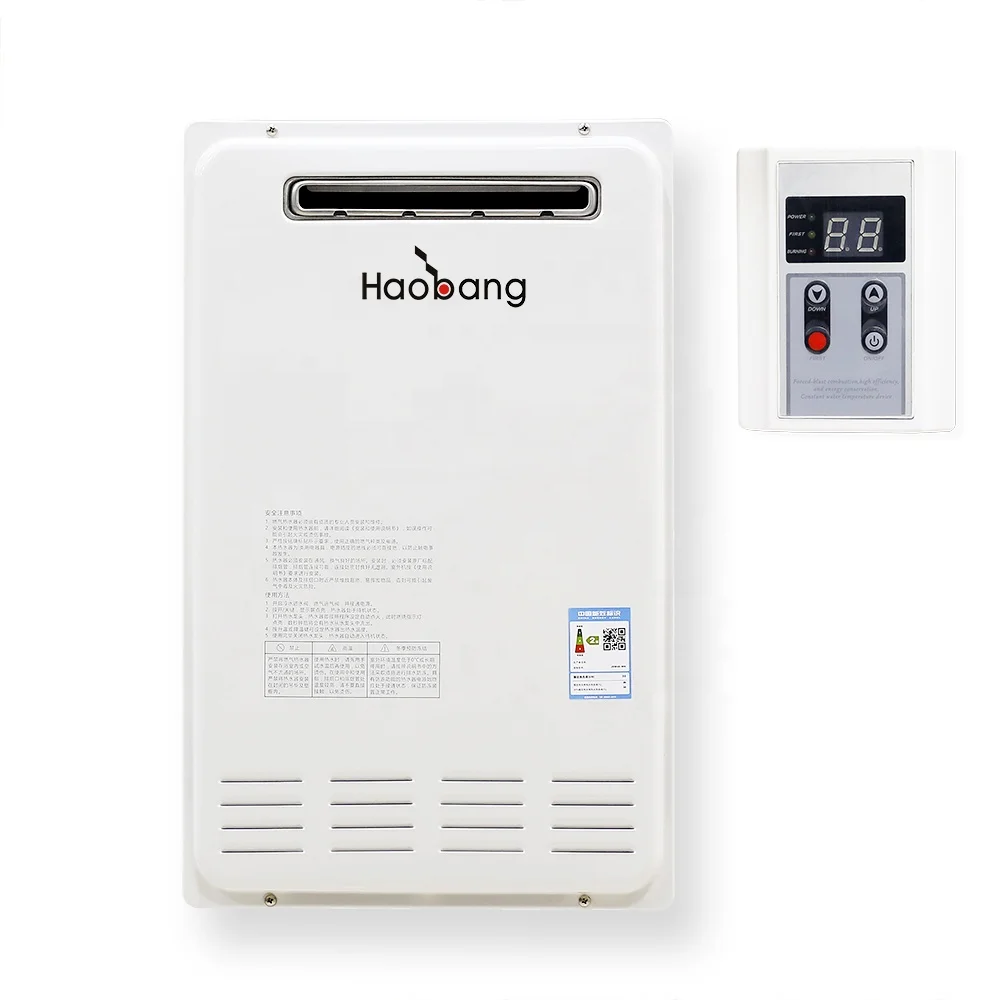 

China Wholesale 24L Outdoor Wall Mounted Gas Boiler Instant Tankless LPG Natural Gas Hot Water Heater
