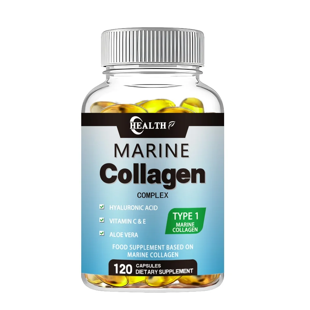 HEALTH Male and Female Vitamin Collagen - Type I, II, III, V, X Multiple Collagen Pills - Grass Feed, Non Transgenic