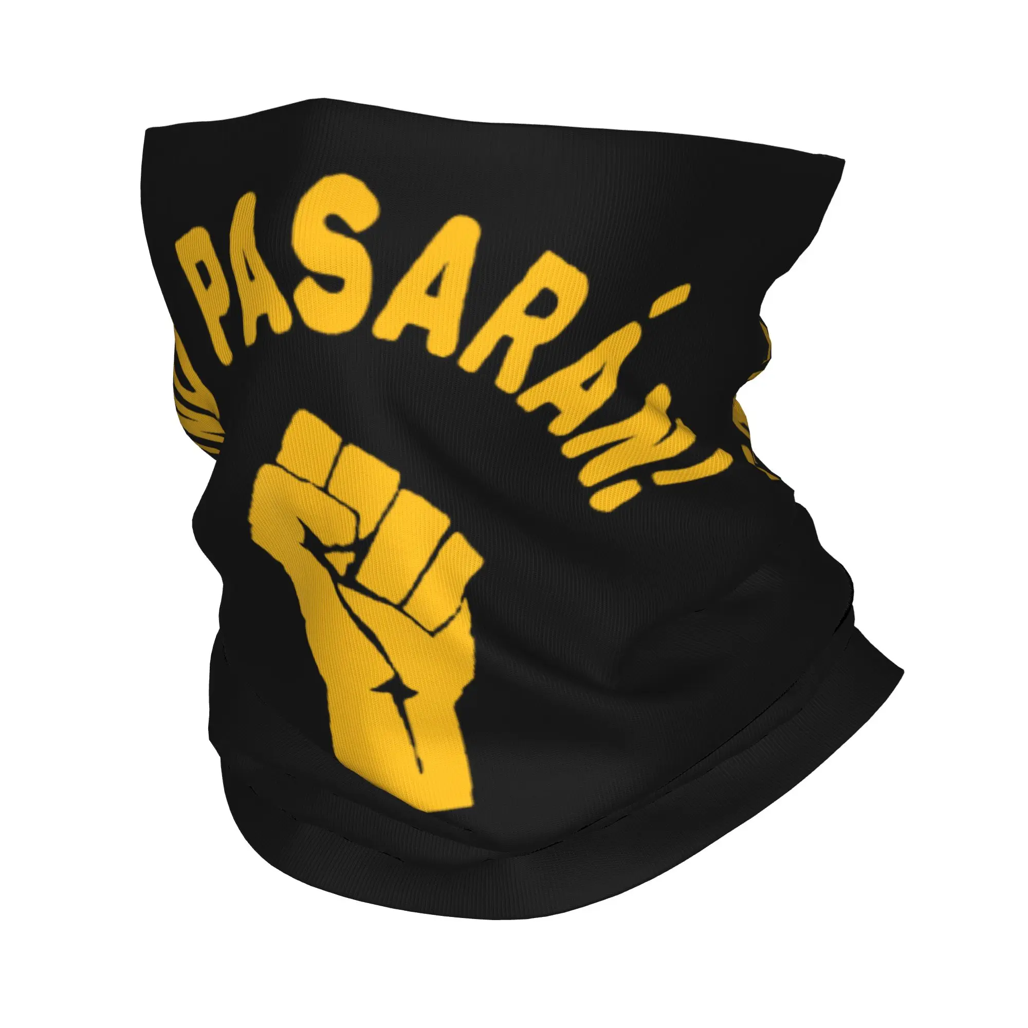 No Pasaran They Shall Not Pass Bandana Neck Gaiter Raised Fist Resist Balaclavas Wrap Scarf Headband Cycling Men Women Adult