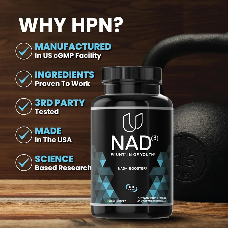 Performance Nutrition NAD Supplement - | Natural Energy for Anti Aging Activation, Longevity, and Cellular Health, 60 Capsules