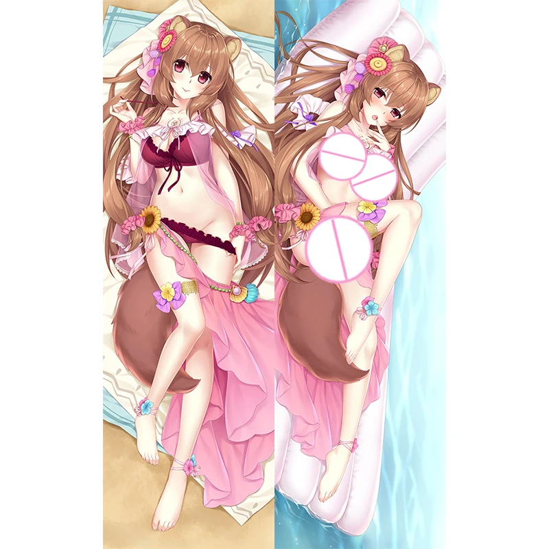 

Dakimakura Anime Pillow Cover Raphtalia Double Sided Print Life-size Body