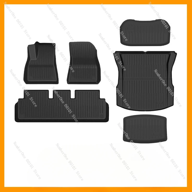 Tesla Huan new version model3 floor mats and front and trunk mats, original pattern TPE floor mats