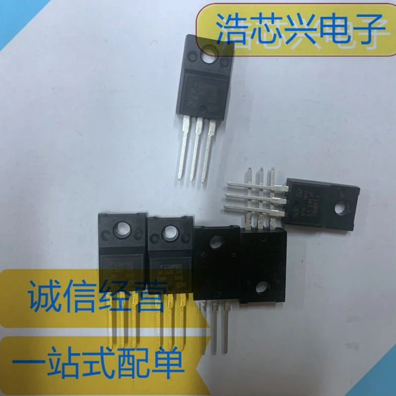 5pcs-10pcs STF11NM80 MOS Tube FET 11A 800V TO220F Silk Screen Printed 11NM80  New Original