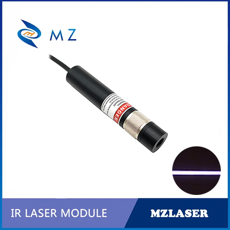 Imagem -02 - Linha Infravermelha do Módulo do Diodo do Laser da Lente Powell Ajustável Focalizando a Vida Útil D18 mm 940nm 50000 Horas com Suporte Mais Adaptador