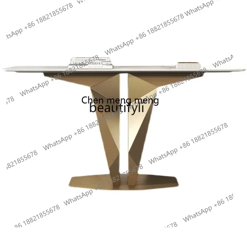 

xz1Simple Modern Entrance Cabinet Door-to-Door Metal Console Tables Italian Light Luxury Creative Console