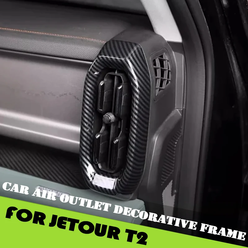 

Car Central Control Air Outlet Decorative Frame Fit for Jetour Traveller T2 2023 2024 2025 Left and Right Air Conditioning Masks