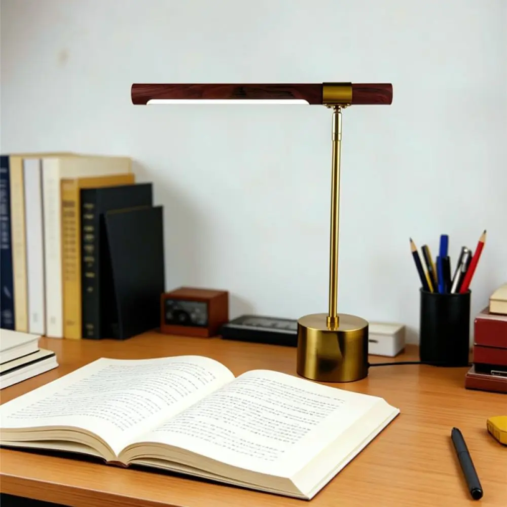 Foldable Foldable Desk Lamp Modern Minimalist Reading Light Wood Grain Metal Table Lamp Bedroom Bedside Night Study Lighting - Aliexpress Deal