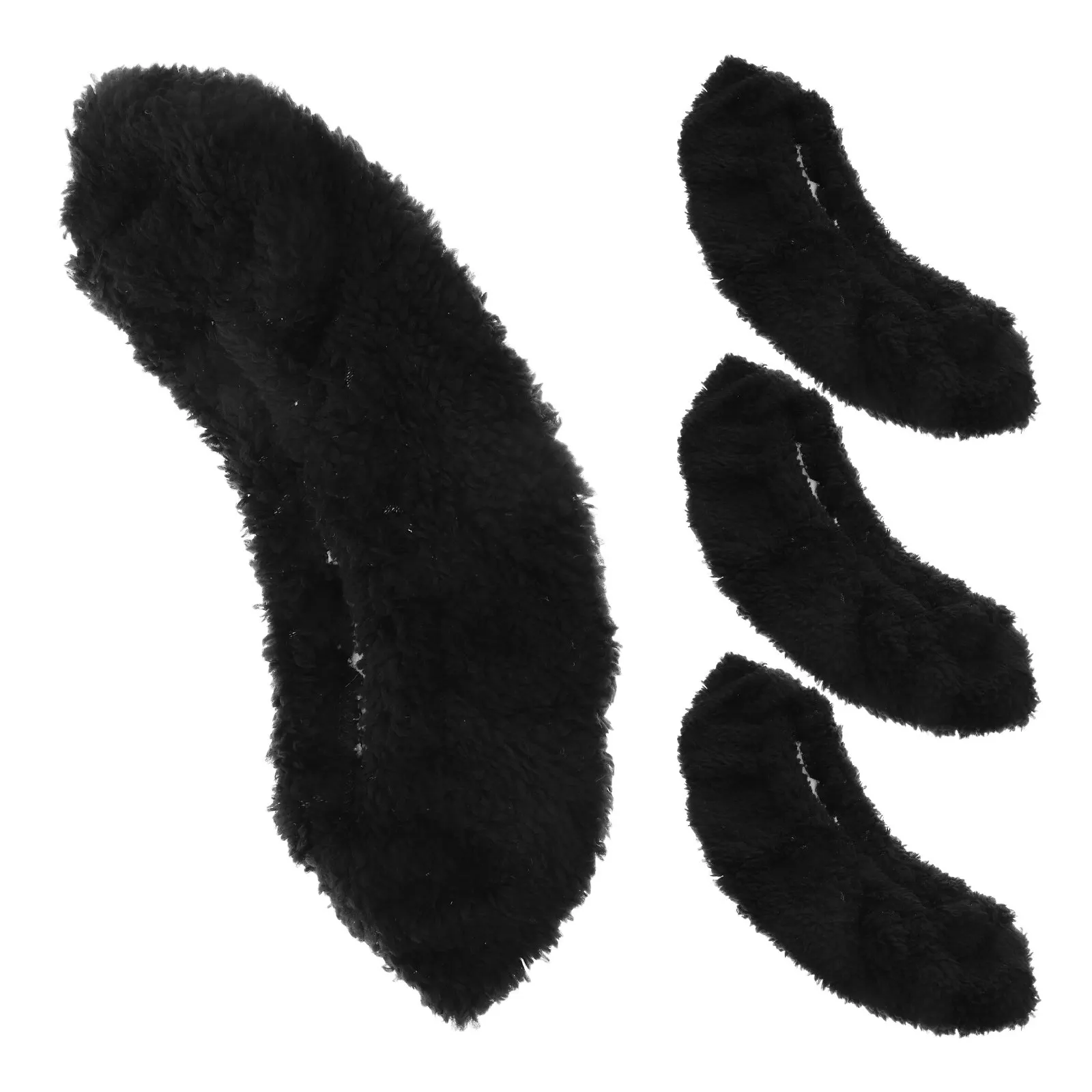 

2Pair Skate Covers Thick Soft Elastic Skating Protector Black Size M Moisture Absorbent Ice Hockey Figure Skate Guards