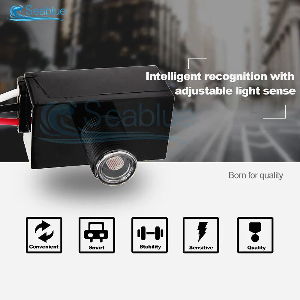 AC 110-240V Street Lamp Light Control Switch Waterproof Intelligent Photosensitive Detection Switch Sensor For Corridors Street