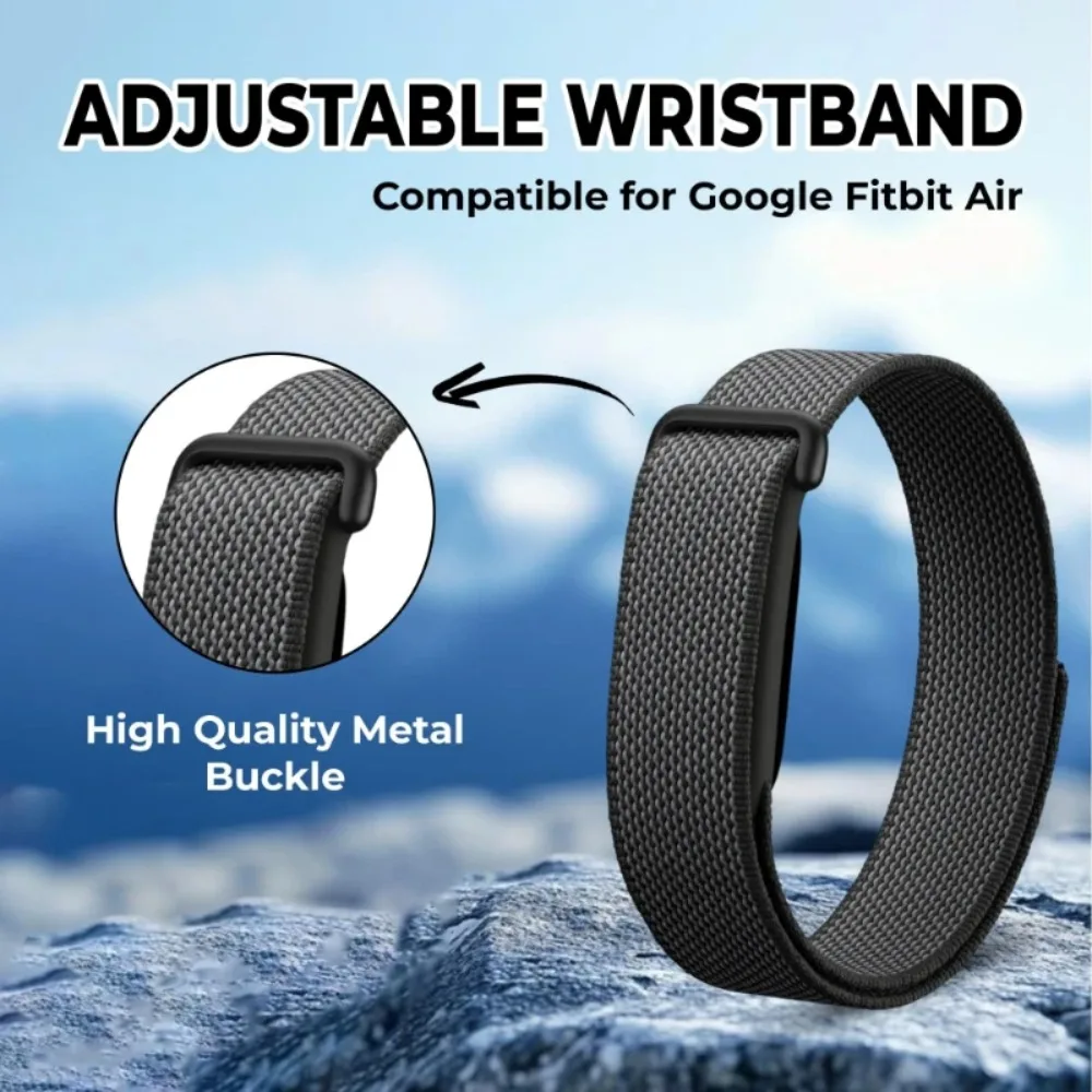 Official Nylon Band For Google Fitbit Air Breathable Lightweight Soft Comfort Sport Replacement Strap Men Women
