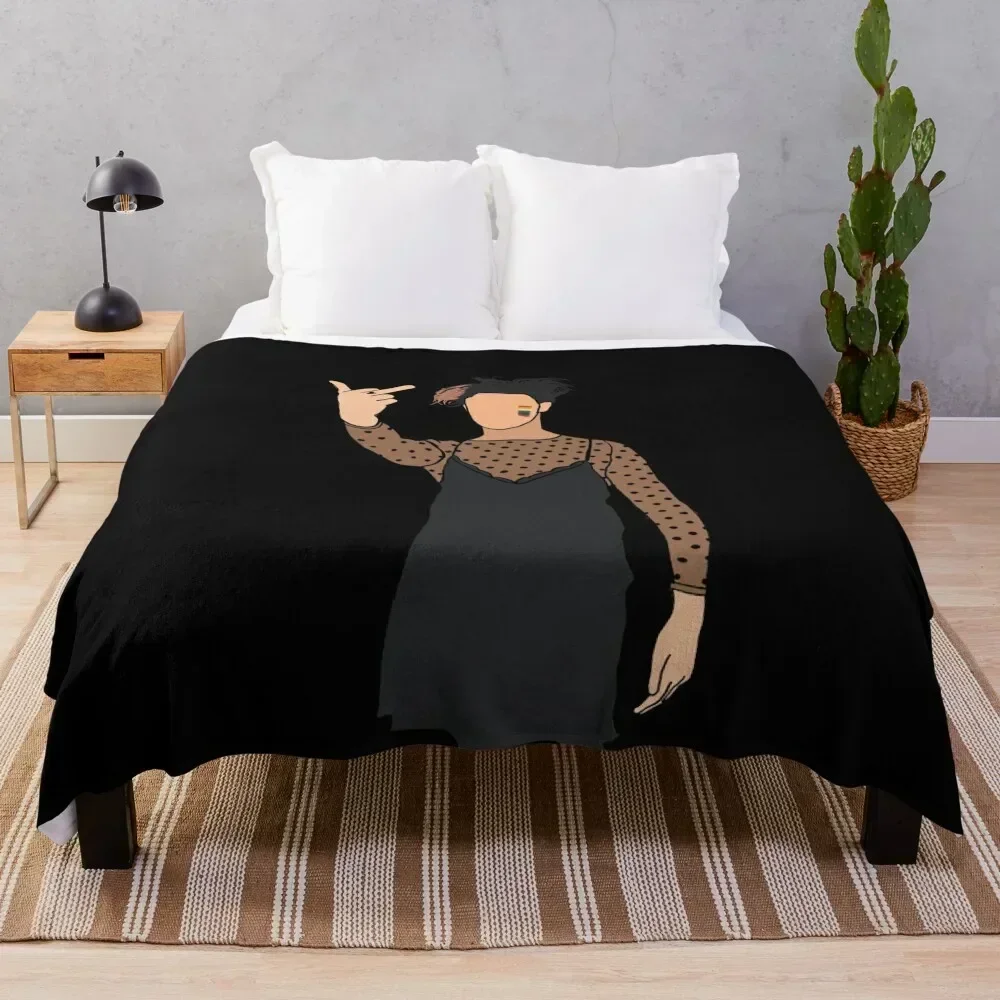 

Yungblud in a dress Throw Blanket for winter Kid'S heavy to sleep Warm Blankets