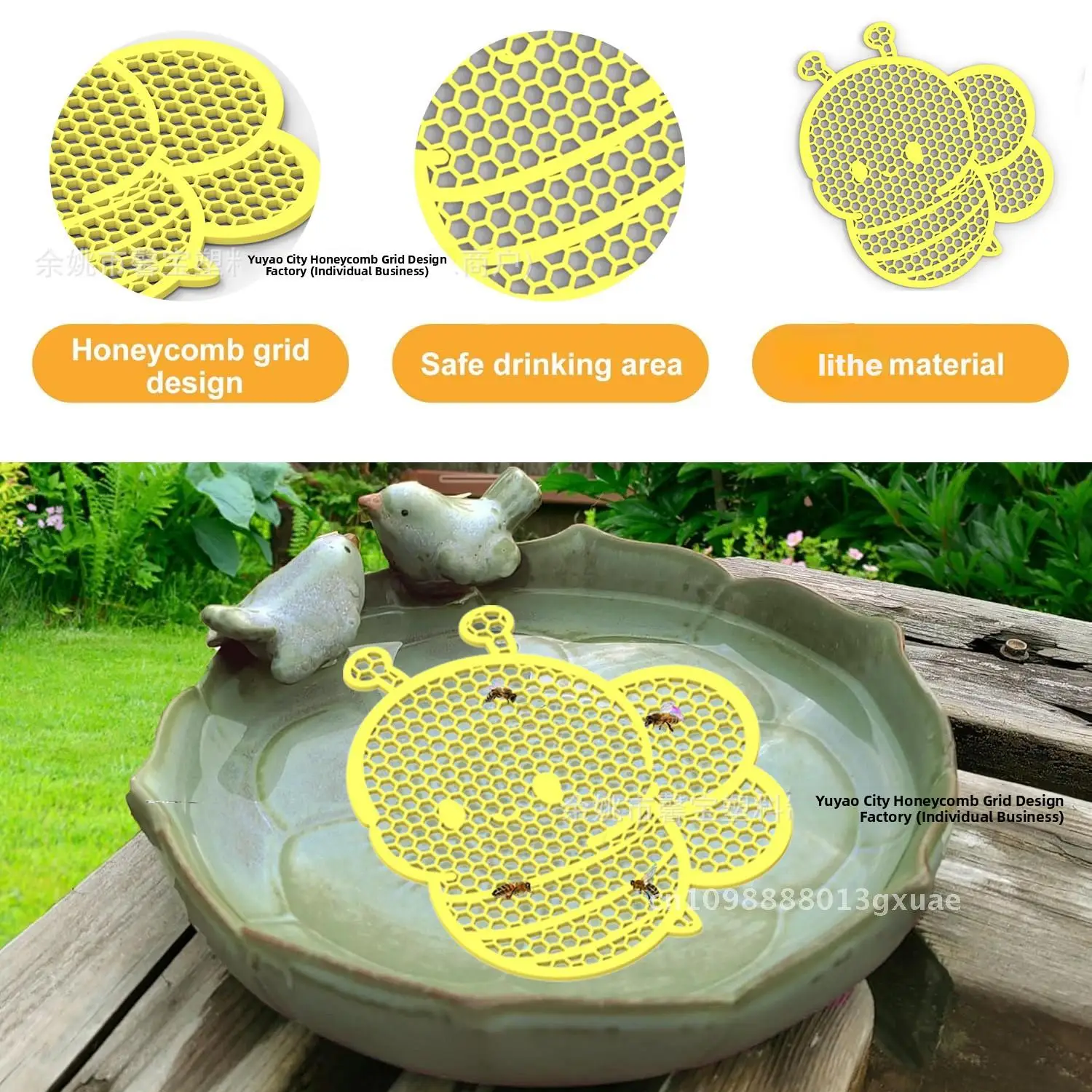 

New cute floating bee drinker bee feeder