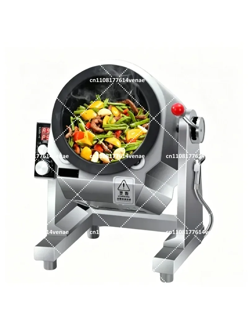 Household Cooker, Commercial Full-Automatic Intelligent 220V Fried Rice Machine, Induction Cooker, Drum Type Powder Fryer
