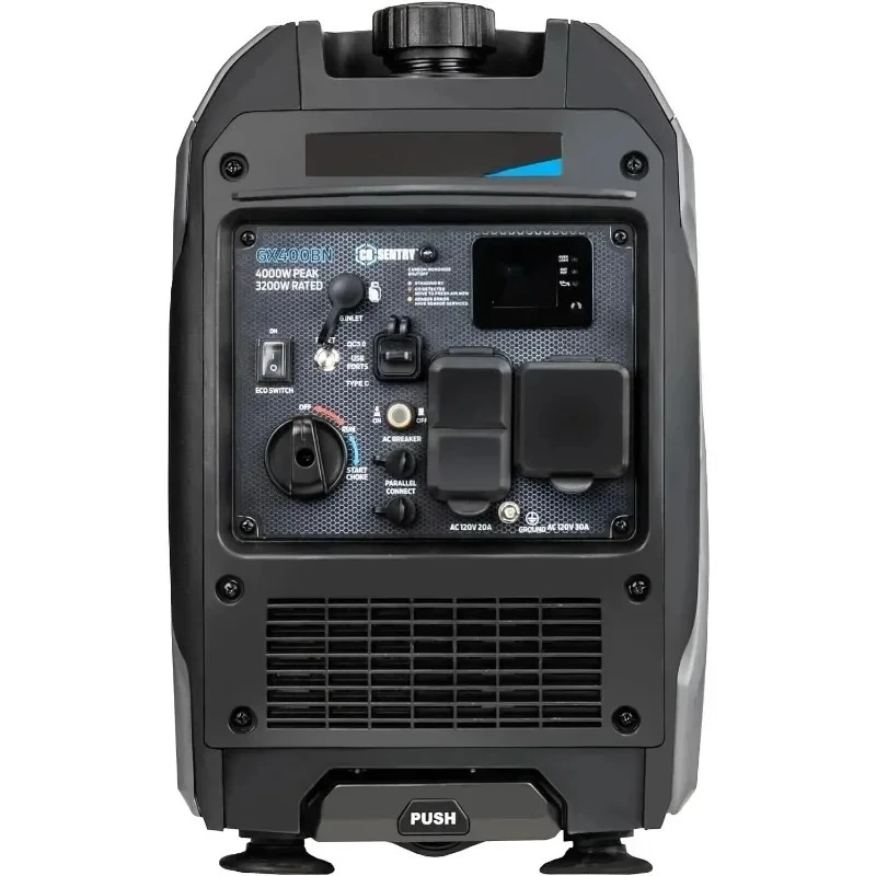 #l For GX400BN, 4000W, Portátil, Supersilencioso, Doble Combustible Y Capacidad Paralela, Listo Para RV, MANGO Y Ruedas Con
