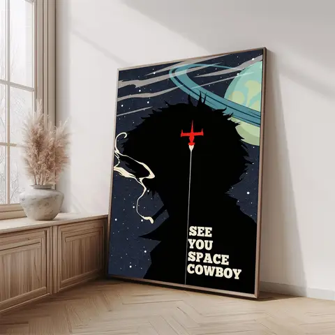 Japanese Anime Cowboy Bebop Poster Printing Canvas Painting Retro Picture Room Bedroom Wall Decoration Cuadros
