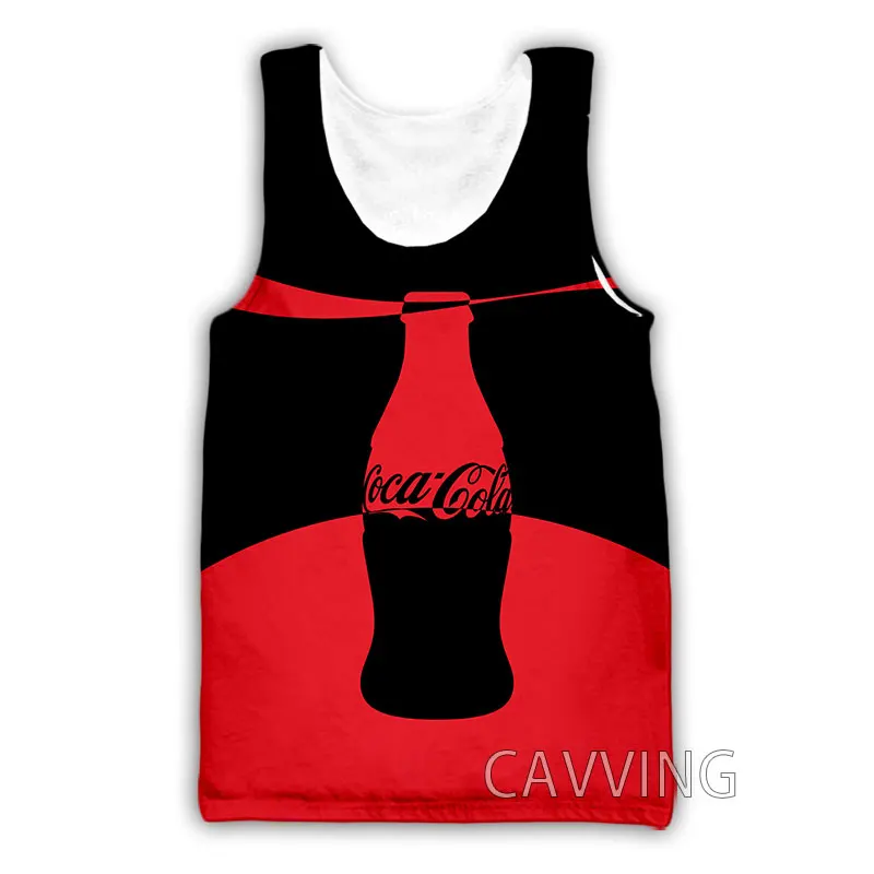 CAVVING 3D Printed Coke Tank Tops Harajuku Vest Summer Undershirt Shirts Streetwear for Men/women