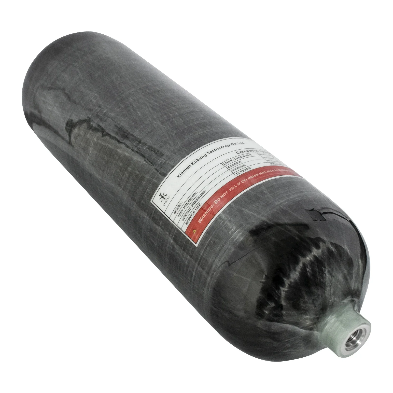 Imagem -05 - Tuxing-cilindro de Fibra de Carbono com Estação de Enchimento Válvula Integrada Garrafa de Alta Pressão para Mergulho 300bar 6.8l 4500psi