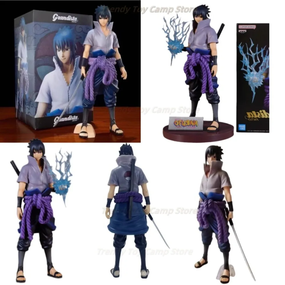 【Na Stanie】 Oryginalny Banpresto Grandista NARUTO Uchiha Sasuke 2.0 Bandai Model Animacyjny Figurka Akcji Zabawka Kolekcjonerska Prezent