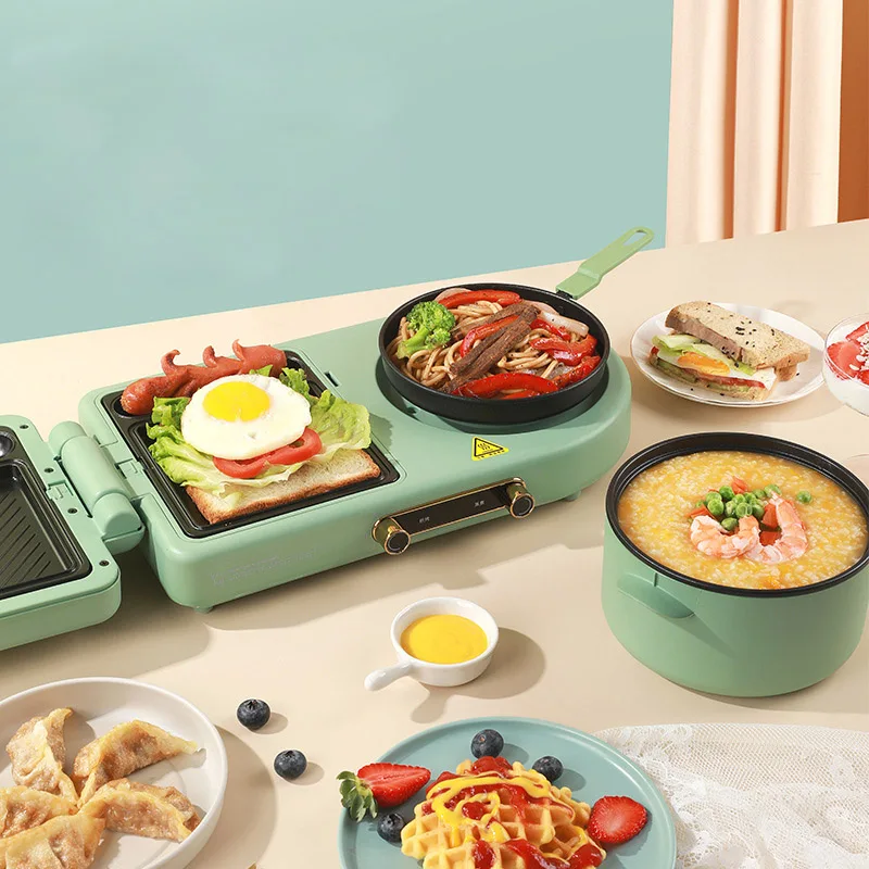 Multi Function Sandwich Breakfast Maker Light Food Maker Small Household Waffle Maker Toast Maker Cooking Machine