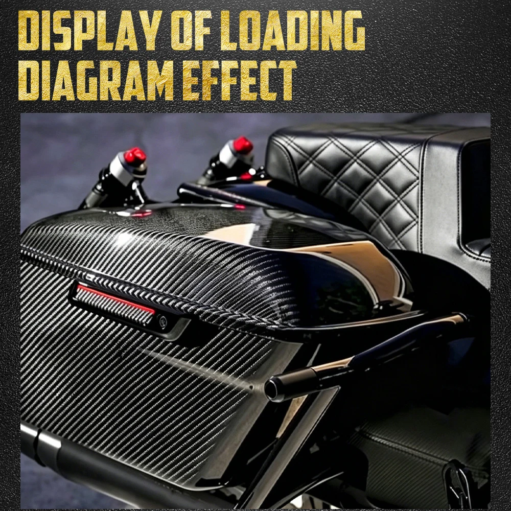 Motorcycle Hard Saddlebags Trunk Luggage Side Box Without Cover For Harley Touring 2014-2023 Road King Street Electra Glide FLH