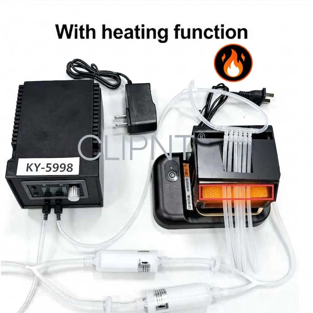 KYJET Printhead DTF Ink Clogged Cleaning Machine Washer Unclog Reverse For L1800 L805 1390 i3200 4720 XP600 DX6 Print Head Clea