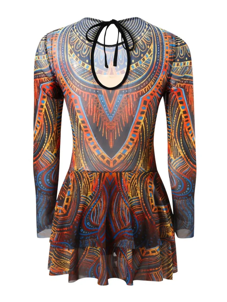 Nuevo traje de baño Sexy de cintura alta, traje de baño de verano para mujer, conjunto de Bikini, traje de baño de manga larga, traje de baño de playa para mujer