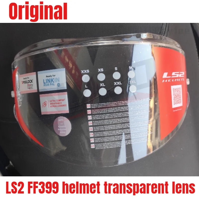 Authentic LS2 FF399 helmet lens rear flip helmet Visor original helmet anti fog sticker Helm Accessories