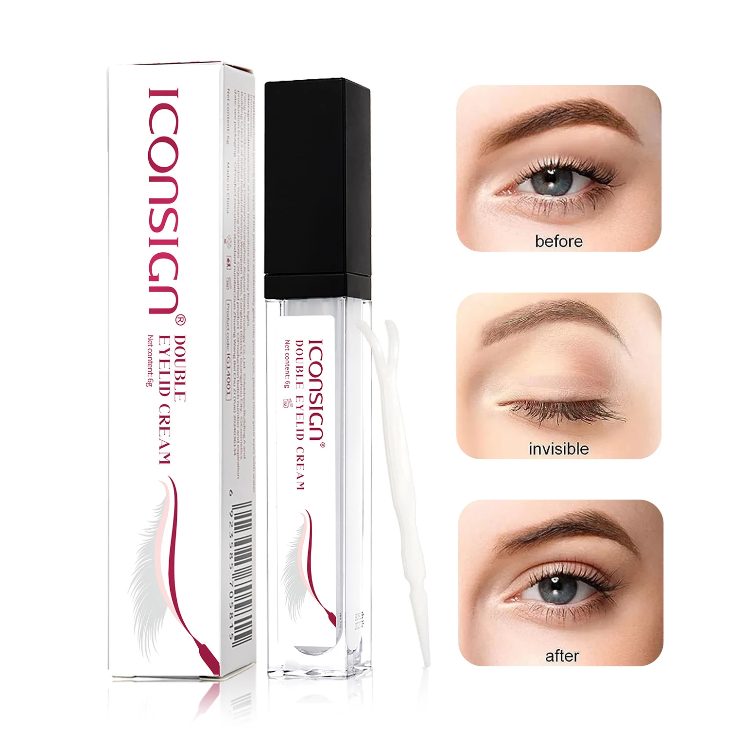 Crema per lo styling per doppia palpebra Naturale in doppio occhio invisibile Essenza naturale Patch per doppia palpebra senza colla facilmente