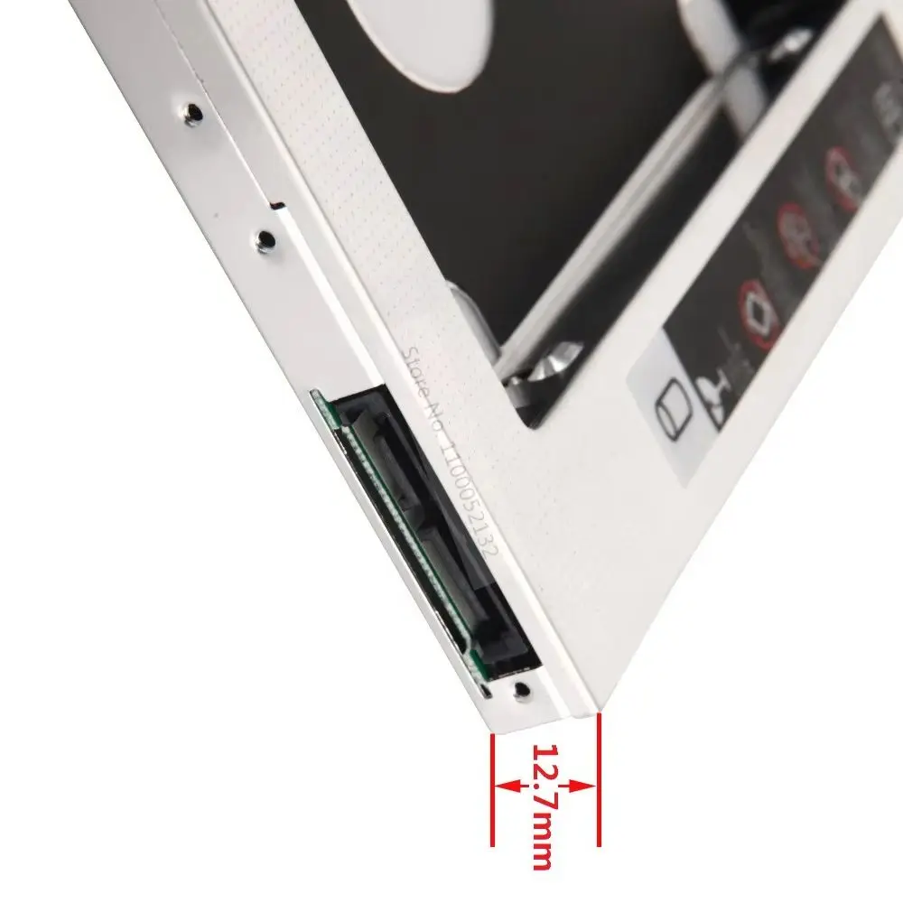 2nd 2.5 sata disco rígido hdd gabinete óptico bay caddy adaptador para hp compaq 610 615 616 cq70 cq71 cq60 cq61 cq62 CQ58-200EV