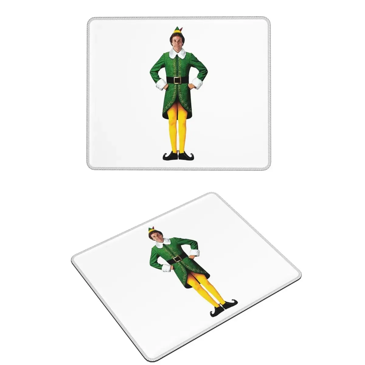 

Buddy The Elf, Christmas Movie, Arms Akimbo Will Ferrell Mouse Pad Computer Keyboard Mouse Mat Gamer PC Laptop Desk Mat Office